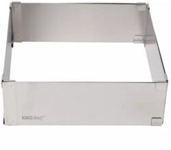 Kinghoff Forma de copt Kinghoff KH 1906, Reglabila 15, 5-28 cm, Otel inoxidabil, Argintiu (KH 1906)