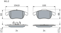 Bosch Set placute frana fata BOSCH 0986494401