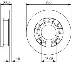 Bosch Disc frana spate BOSCH 0986479A50