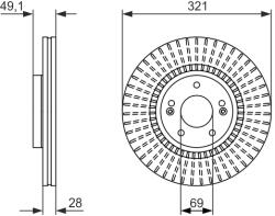 Bosch Disc frana fata BOSCH 0986479786