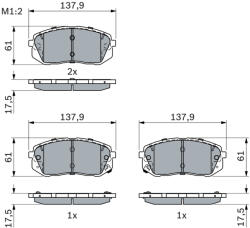 Bosch Set placute frana fata BOSCH 0986494905