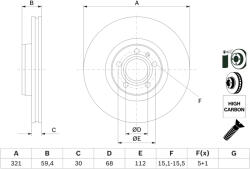 Bosch Disc frana fata BOSCH 0986479300