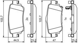 Bosch Set placute frana BOSCH 0986494816