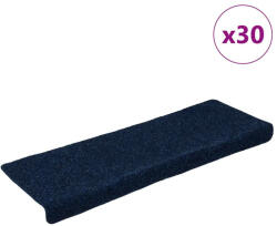 vidaXL 30 db tengerészkék öntapadó lépcsőszőnyeg 65x21x4 cm (VD3365701)