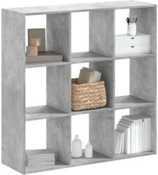 vidaXL betonszürke szerelt fa könyvespolc 102 x 32 x 102 cm (VD852819)