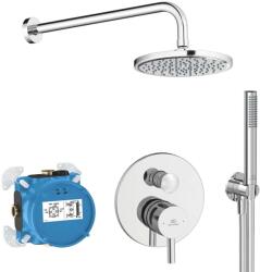 Ideal Standard CeraLine - Zuhanyszett rejtett csapteleppel, testtel, átmérő 20 cm, króm BD193AA (BD193AA)
