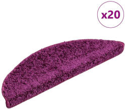 vidaXL 20 db lila lépcsőszőnyeg 56x17x3 cm (VD3365842)