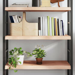 vidaXL kezeletlen tömör tölgyfa fali polc 80x50x(2-6) cm (VD363550)