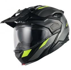 NEXX Helmets X. Lifecountry Terra felnyitható motoros bukósisak matt szürke-fluo sárga