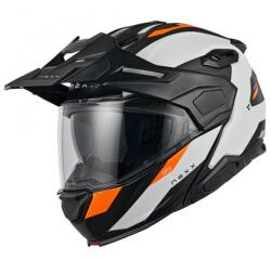 NEXX Helmets X. Lifecountry Terra felnyitható motoros bukósisak matt fehér-narancssárga
