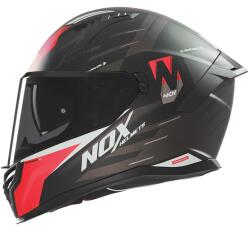 NOX N401 Crower zárt bukósisak matt fekete-piros