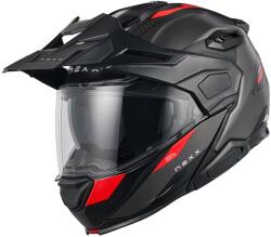 NEXX Helmets X. Lifecountry Terra felnyitható motoros bukósisak matt szürke-piros