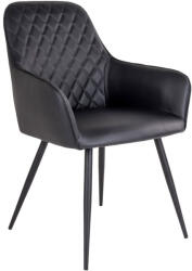 House Nordic Harbo étkezőszék ecobőr fekete (1001153) - geminiduo
