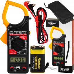 Xtreme Multiméter Lakatfogó Digitális Árammérő Mérőkábelek Univerzális Ac DC (DT-266)