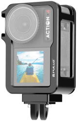 PULUZ PU928B DJI Osmo Action 4 / 3 PULUZ fém keret bővítő adapter keret hidegcipővel (fekete) (PU928B)