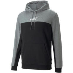 PUMA Férfi Essential Colour Block kapucnis pulóver S fekete|szürke