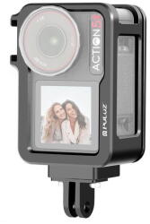 PULUZ PU741B DJI Osmo Action 5 Pro PULUZ fémkeret bővítő adapter keret hideg cipővel (fekete) (PU741B)