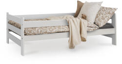  KUBIUS tömör fa gyerekágy leesésgátlóval 160x80 - fehér (10000012180)