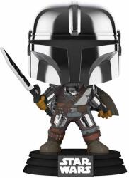Funko POP! The Mandalorian with Darksaber (Star Wars) Special Edition (Glows in Dark) (POP-0491)