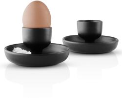 Eva Solo Ceașcă pentru ouă NORDIC KITCHEN 11 cm, set de 2 buc, negru, gresie, Eva Solo (ES512711)