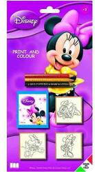 Multiprint Minnie egér 3db-os nyomdaszett színes ceruzákkal (MUL-3866)