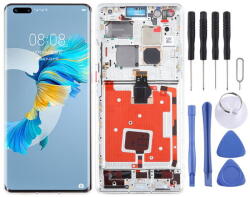 NBA001LCD10112002766229119 Huawei Mate 40 Pro OEM OLED kijelző, érintővel Ezüst kerettel, előlap (NBA001LCD10112002766229119)