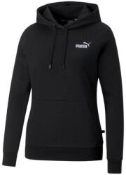 PUMA Női ESS+ hímzett kapucnis pulóver S fekete