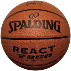 Spalding React TF 250 Logo bőr kosárlabda barna