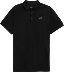 4F Férfi gallléros póló - H4Z22 TSM355 S fekete