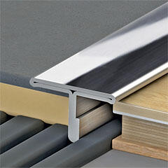 NOX Rozsdamentes acél T-profil, burkolatváltó (14 mm) inox - 250 cm (455852510)