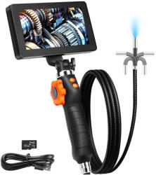 VEVOR Csuklós csőkamera 1m 1080P 127 mm kijelző, 32 GB TF-kártya