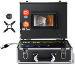 VEVOR Ipari csőkamera 30m ⌀25mm 1000TVL 7" LCD kijelző, 130° látószög