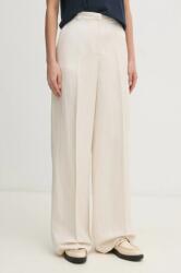 Tommy Hilfiger nadrág vászonkeverékből - bézs 38 - answear - 53 990 Ft