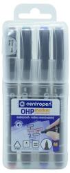 Centropen Permanent marker készlet, 1mm, M OHP Centropen 2637, 4 klf. szín (A-626370401) - nyomtassingyen