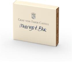 Faber-Castell Tollbetét tintapatron Graf von Faber-Castell 6db/doboz, éjkék, okmánybiztos, magas színfényességű