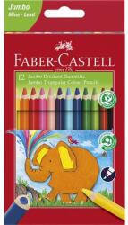 Faber-Castell Színes ceruza készlet 12db-os Faber-Castell Jumbo ergonómikus háromszög, extra vastag 5, 4mm-es ceruzatest