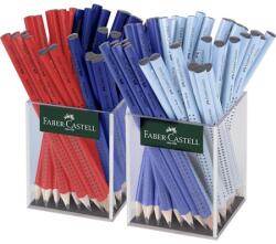 Faber-Castell Ceruza Faber-Castell Grip 2001 Jumbo B 10mm vastag, 175mm hosszú piros ergonomikus háromszög formájú test fekete pötyök