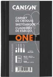 Canson One 10, 2x15, 2 cm, álló, 100 g/m2, ragasztott fehér rajzpapírfüzet (C200005567) - tintasziget