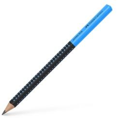 Faber-Castell Ceruza Faber-Castell Grip 2001 Jumbo HB 10mm vastag, 175mm hosszú fekete/kék ergonomikus háromszög formájú test pötyökke (511920)
