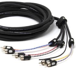 Connection BT6 550 6 csatornás RCA kábel, 5, 5 méteres, 100 dB feletti zajok kiszűréssel