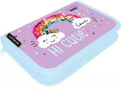Lizzy Card Tolltartó varrott töltetlen 2 füllel Lollipop Stay Cute szivárvány Lizzy Card (412145)