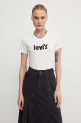 Levi's pamut póló fehér - fehér XXS