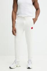 HUGO BOSS pamut melegítőnadrág bézs, melange, 50447963 - fehér XL