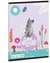 Ars Una Füzet ARS UNA A/5 32 lapos vonalas 14-32 I. osztályos Cute Animals-Kitten (53583680) - fotoland