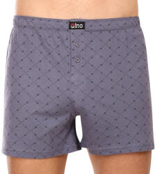 Gino Férfi bő szárú boxeralsók Gino szürke (75183) XL