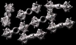  Charm Argint 925 Vajra (Dorje) 22 x 8.3 mm - 1 Buc