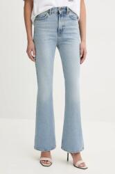 Fiorucci farmer Faded Heart Pocket Flared Jeans női, magas derekú, U02SPDJE075DN01DN01 - kék 26