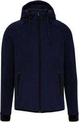 Proact PA358 kapucnis cipzáras vastag sztreccs férfi pulóver Proact, French Navy Heather-3XL (pa358fnvh-3xl)