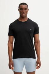 Emporio Armani Underwear póló otthoni viseletre 2 db fekete, férfi, melange, EM000391 AF10776 - fekete M