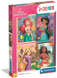 Clementoni Disney Hercegnők 2x20 db-os puzzle Clementoni (24092)